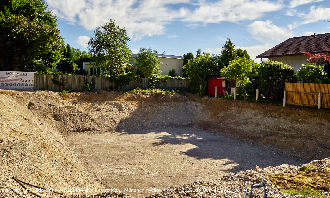 15.06.2022 - Baugrube an der Niederalmstraße 16